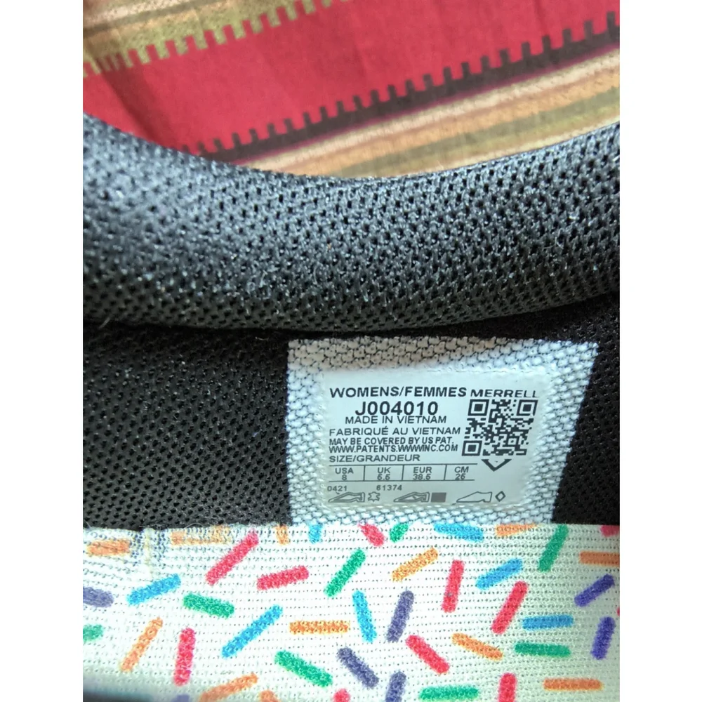 Merrell Limited Edition Women's Funfetti Birthday Cake Jungle Moc Size 8 Suede‎